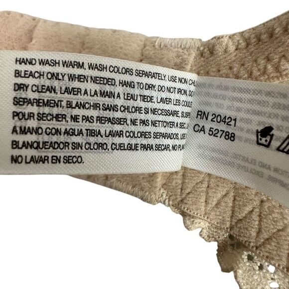 Wacoal 36DD Embrace Lace® Underwire Bra 853191 Sand - Picture 5 of 10